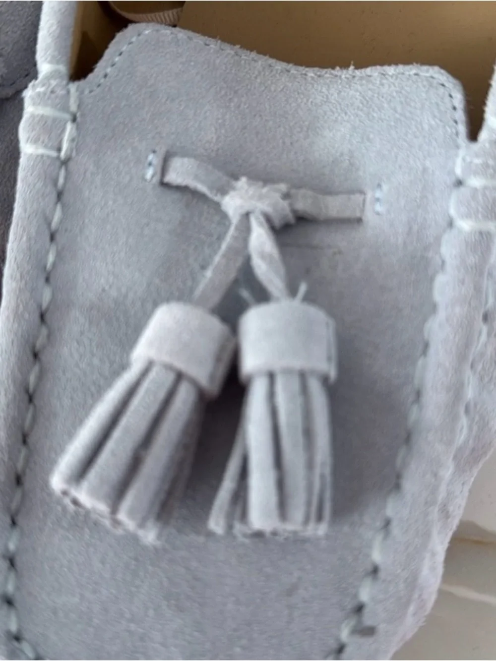 Janie and Jack Suede Tassel Driving Shoe